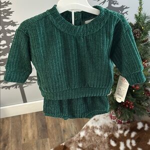Green Knit Set